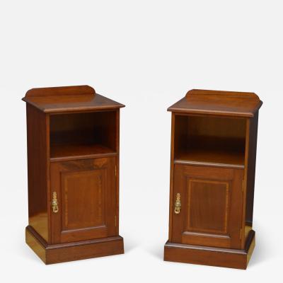Maple and Co Bedside Cabinets in Mahogany