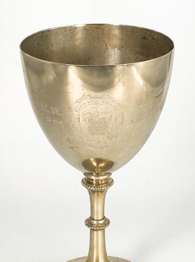 Mappin Brothers Engraved Trophy Goblet England Circa 1893