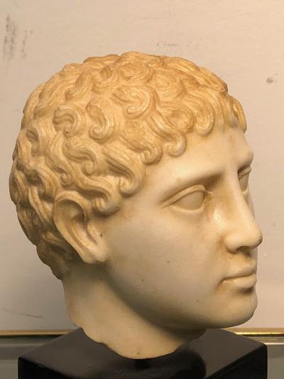 Marble Classical Head of a Roman 19th century