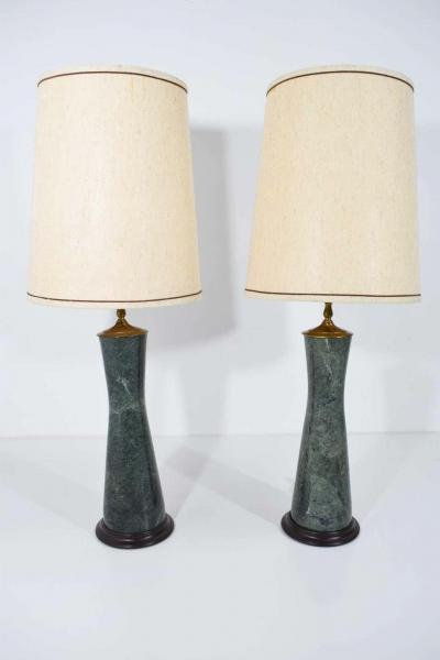 Marble Table Lamps in Teal