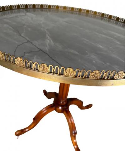 Marble Top Mahogany Table
