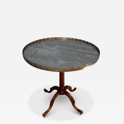 Marble Top Mahogany Table