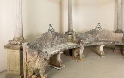 Marble di Latte Garden Loggia Italy Late 20th Century