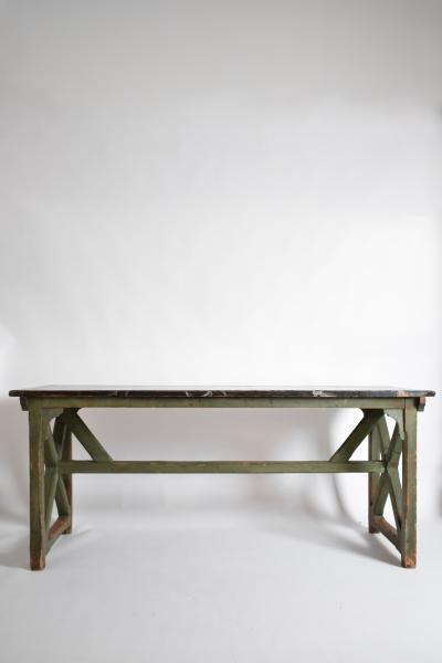Marble trompe loeil console table 1920s 