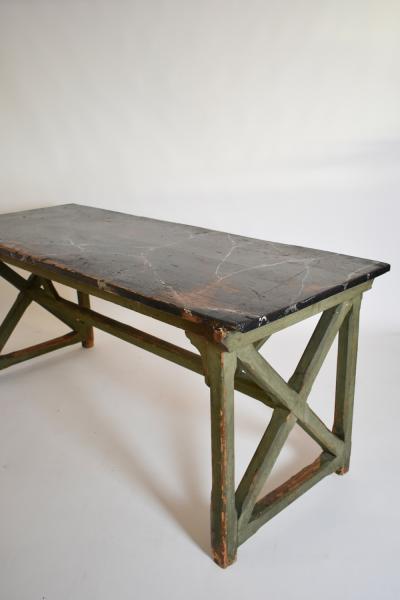 Marble trompe loeil console table 1920s 