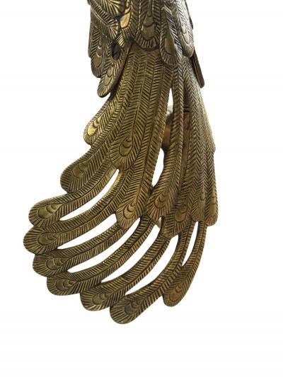 Marbro Brass Peacock Table Lamp 1950