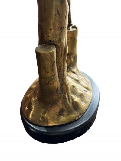 Marbro Brass Peacock Table Lamp 1950