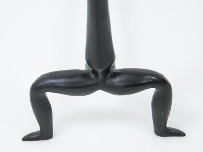 Marc Bankowsky Head irons in patinated bronze model Anubis by Marc Bankowsky