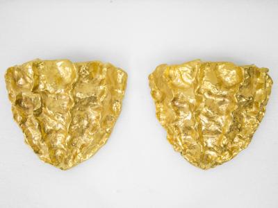 Marc Bankowsky Medusa Pair of wall lights in gilded bronze by Marc Bankowsky 2018