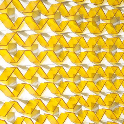 Marc Cavell Kinetic painting with plexiglas and steel panels by Marc Cavell circa 1970