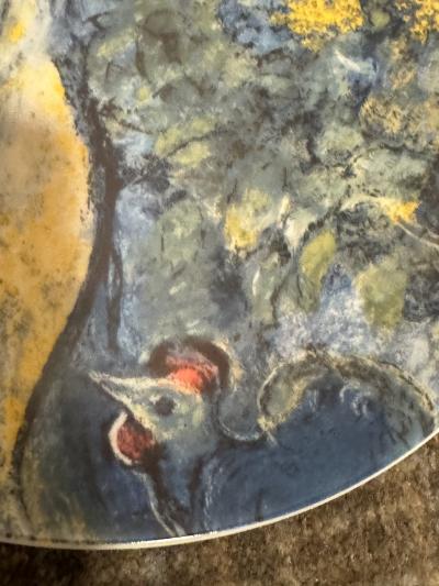 Marc Chagall SUITE OF 12 CHAGALL CERAMIC PLATES BY GEORG JENSEN IN ORIGINAL BOXES