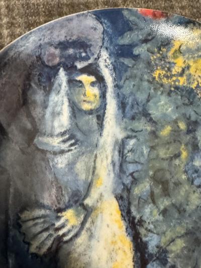 Marc Chagall SUITE OF 12 CHAGALL CERAMIC PLATES BY GEORG JENSEN IN ORIGINAL BOXES