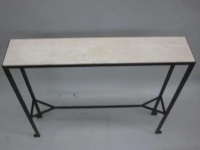 Marc Du Plantier 2 French Midcentury Modern Neoclassical Consoles in the Style of Marc Duplantier