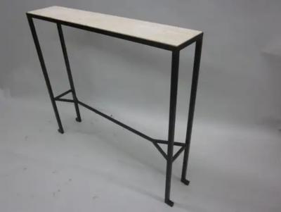 Marc Du Plantier 2 French Midcentury Modern Neoclassical Consoles in the Style of Marc Duplantier