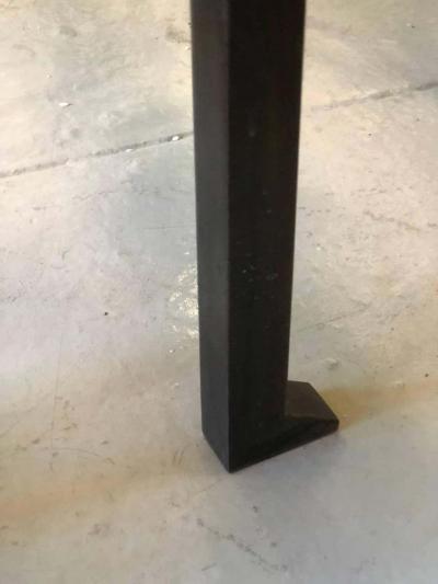 Marc Du Plantier 2 French Modern Neoclassical Bronzed Wrought Iron Console Marc Duplantier Style