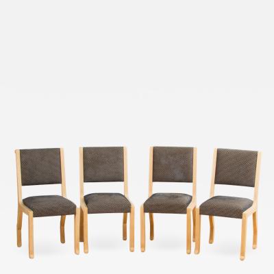 Marc Du Plantier A set of four French chairs in the manner of Marc Du Plantier circa 1990