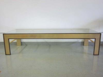 Marc Du Plantier Large French Mid Century Style Coffee Table from a Design by Marc Duplantier