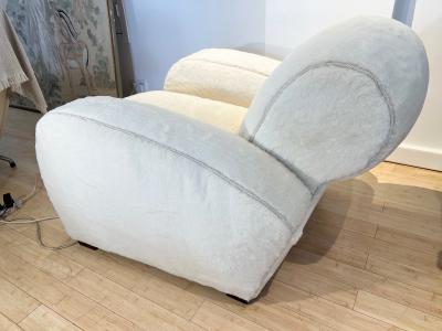 Marc Du Plantier Marc Du Plantier attributed single super comfort large lounge chair