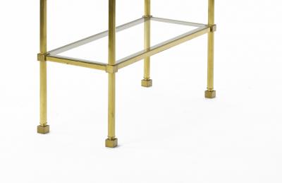 Marc Du Plantier Marc Du plantier pair of neo classic 2 tier side table