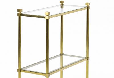Marc Du Plantier Marc Du plantier pair of neo classic 2 tier side table