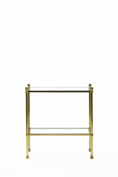 Marc Du Plantier Marc Du plantier pair of neo classic 2 tier side table