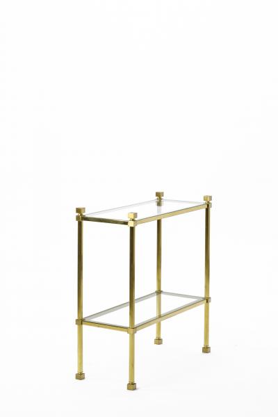 Marc Du Plantier Marc Du plantier pair of neo classic 2 tier side table