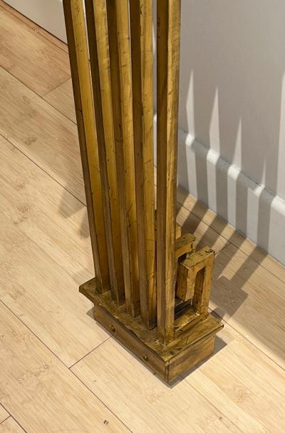 Marc Du Plantier Marc Du plantier stunning rare gold leaf wrought iron console