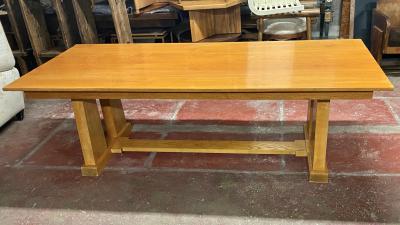 Marc Du Plantier Marc Duplantier Pharos style large solid oak dinning table