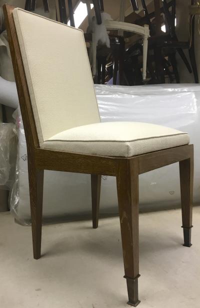 Marc Du Plantier Marc Duplantier Rare Set of 6 Oak Dining Chairs