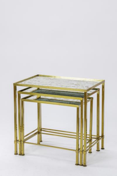 Marc Du Plantier Marc du Plantier gold bronze nesting tables