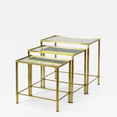 Marc Du Plantier Marc du Plantier gold bronze nesting tables