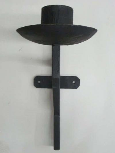 Marc Du Plantier Pair of French Wrought Iron Sconces in the Style of Marc DuPlantier