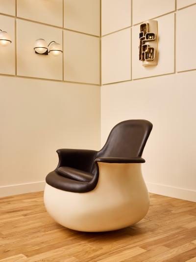Marc Held Marc Held Pair of Culbuto Armchairs