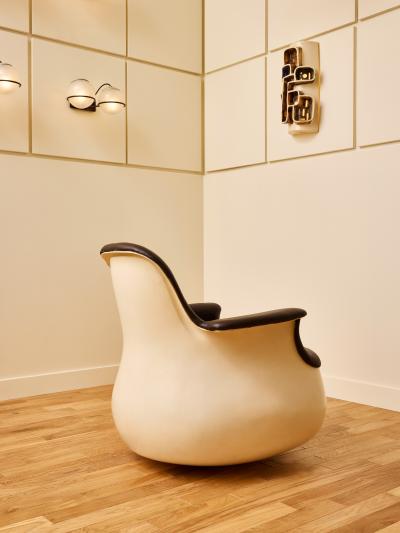 Marc Held Marc Held Pair of Culbuto Armchairs