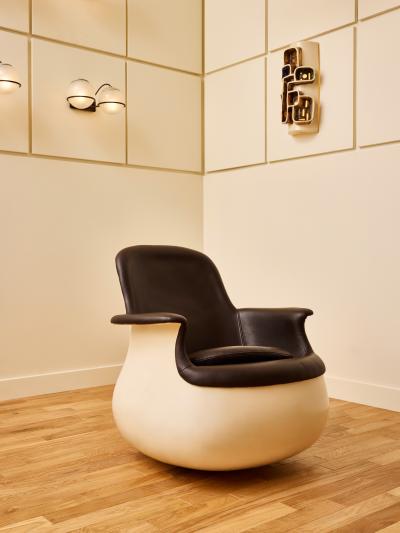 Marc Held Marc Held Pair of Culbuto Armchairs