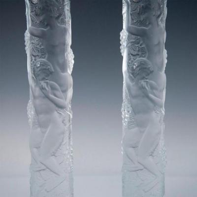 Marc Lalique Lalique Crystal Faunes Door Handles