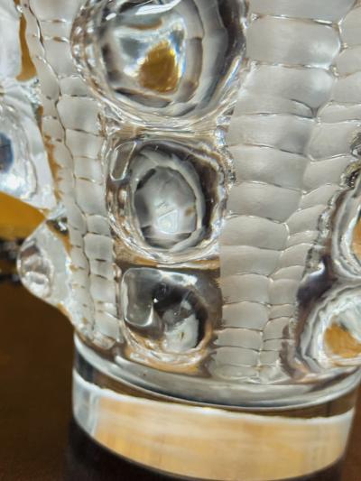 Marc Lalique MARC LALIQUE PAIMPOL CRYSTAL VASE FOR LA MARQUISE DE SEVIGNE CHOCOLATE FACTORY