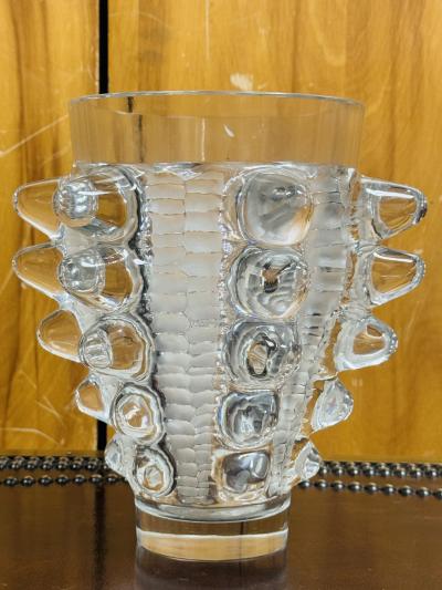 Marc Lalique MARC LALIQUE PAIMPOL CRYSTAL VASE FOR LA MARQUISE DE SEVIGNE CHOCOLATE FACTORY