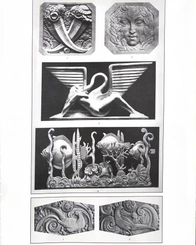 Marcel Andre Bouraine Leda and the Swan Sculpture by Marcel Bouraine