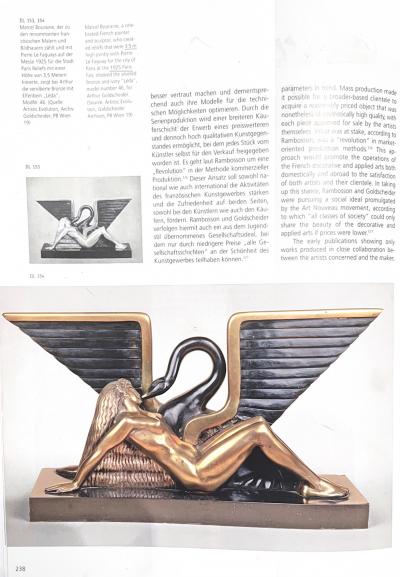 Marcel Andre Bouraine Leda and the Swan Sculpture by Marcel Bouraine