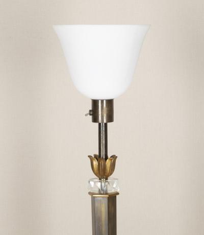 Marcel Asselbur French Jules Leleu Floor Lamp by Asselbur from Villa Medy Roc Cap dAntibes