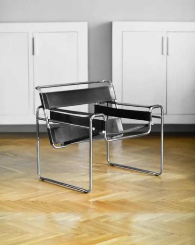 Marcel Breuer Armchairs in the Wassily Style by Marcel Breuer 70s Set of 2