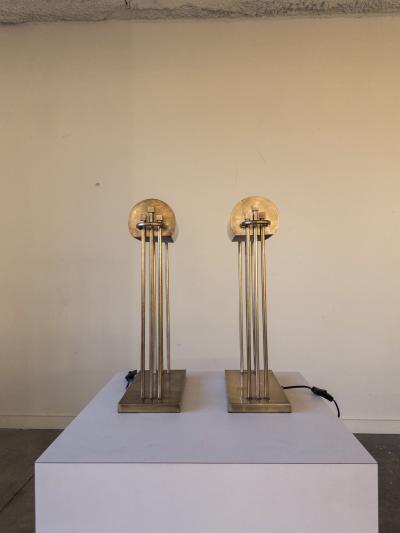 Marcel Breuer Brass Table Lamps 1925
