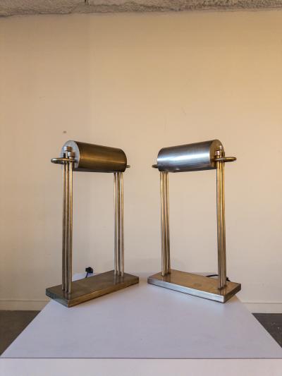 Marcel Breuer Brass Table Lamps 1925