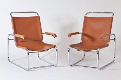 Marcel Breuer Marcel Breuer B 35 Lounge Chairs