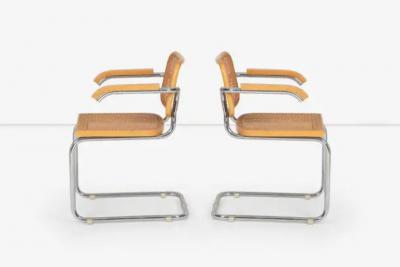 Marcel Breuer Marcel Breuer B64 Cesca Dining Chairs with Arms set of Six