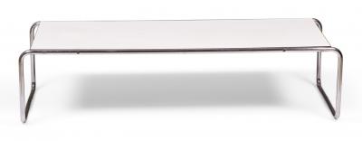 Marcel Breuer Marcel Breuer For Gavina Knoll InternationalWhite Mica Laccio Coffee Table