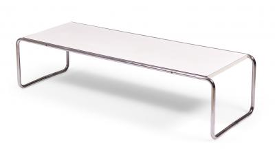 Marcel Breuer Marcel Breuer For Gavina Knoll InternationalWhite Mica Laccio Coffee Table