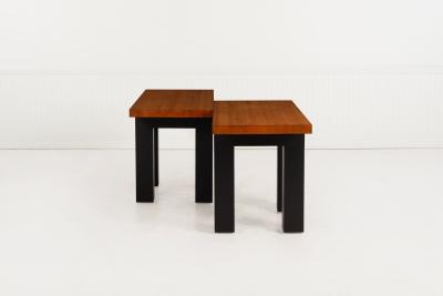 Marcel Breuer Pair of After Marcel Breuer Console Tables Stillman Collection 1970c