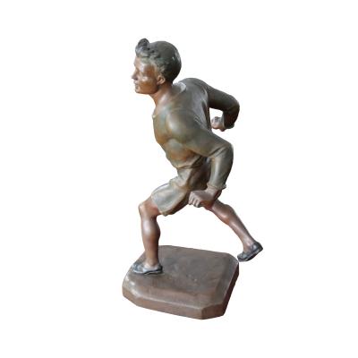 Marcel Debut Bronze sculpture of a male athlete